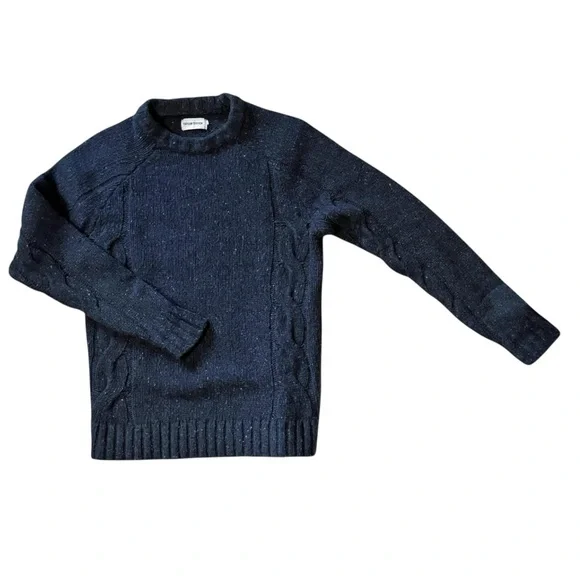 Taylor Stitch Topside Cable Knit Sweater – Navy Donegal (36 / XS) - Picture 4 of 7